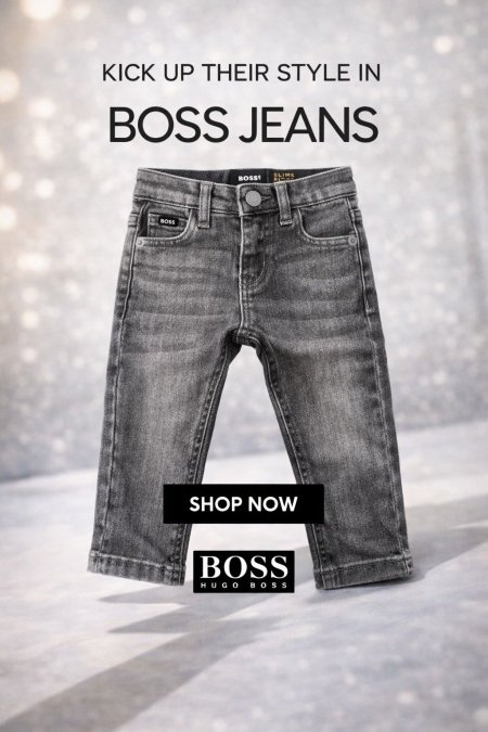 بنطلون BOSS رمادي